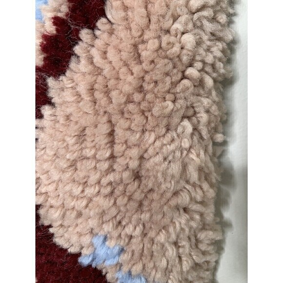 Vintage Completed Latch Hook Rug Wall-hanging 33x16 Music Horn Violin MCM - Picture 6 of 9